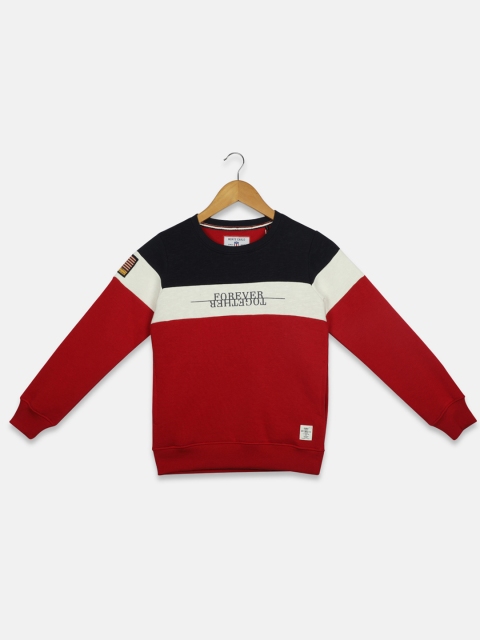 

Monte Carlo Boys Red & Black Printed Sweatshirt