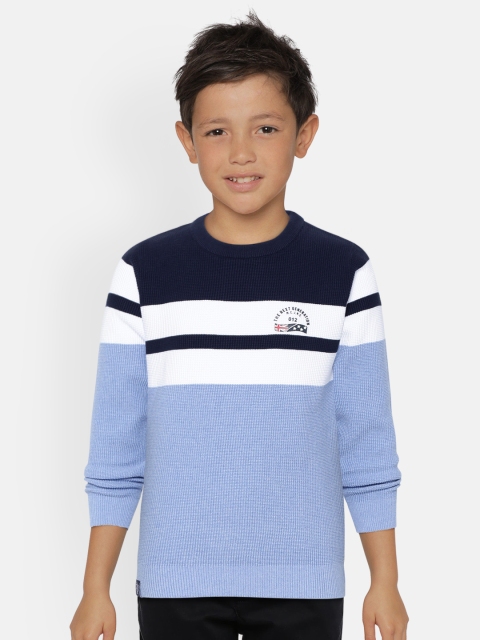 

Monte Carlo Boys Blue & White Striped Pullover Sweater