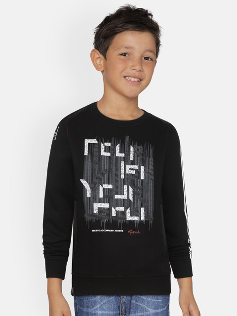 

Monte Carlo Boys Black & White Printed Sweatshirt