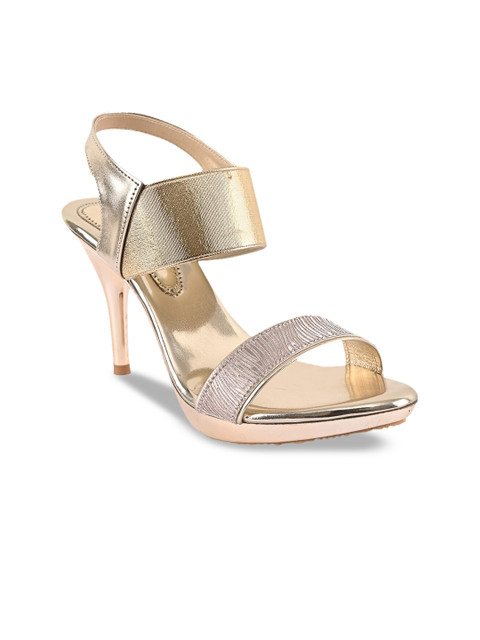 

BuckleUp Women Gold-Toned Solid Slim Heels