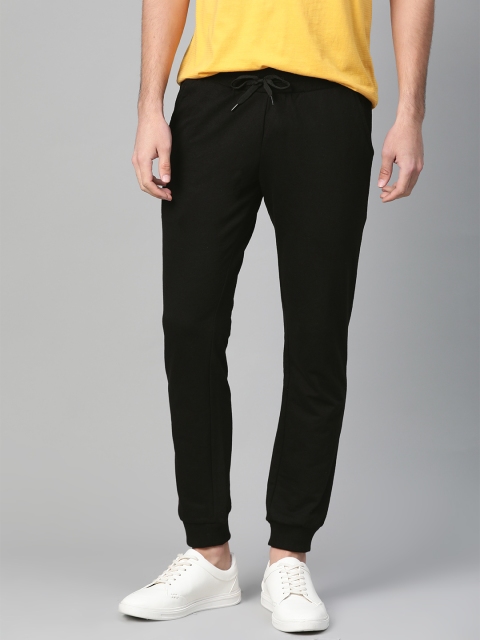 

Mast & Harbour Men Black Solid Joggers