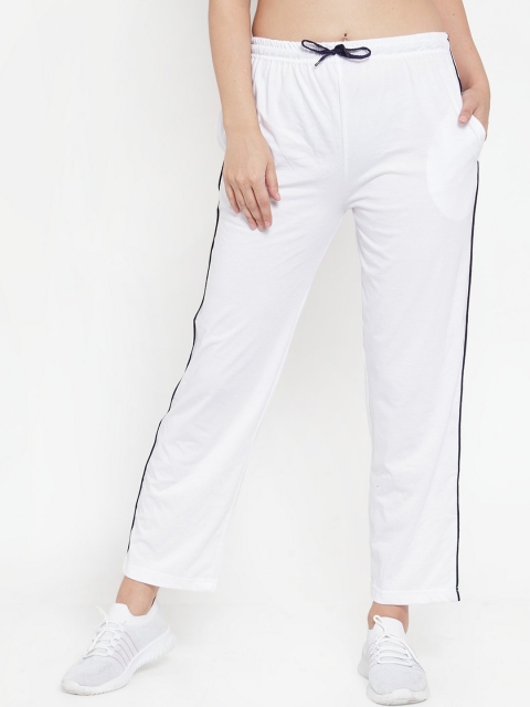 

Baani Creations Women White Solid Track Pants