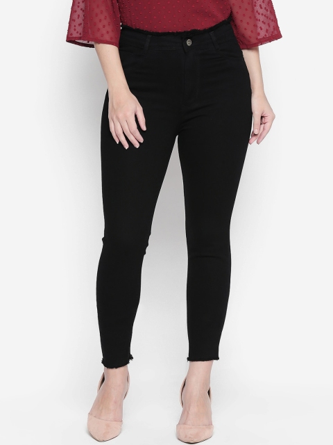 

fungus Women Black Slim Fit High-Rise Clean Look Stretchable Jeans