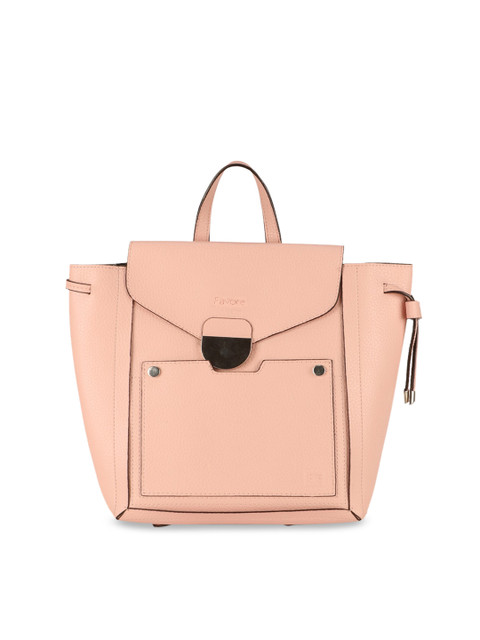 

Favore Pink Solid Satchel