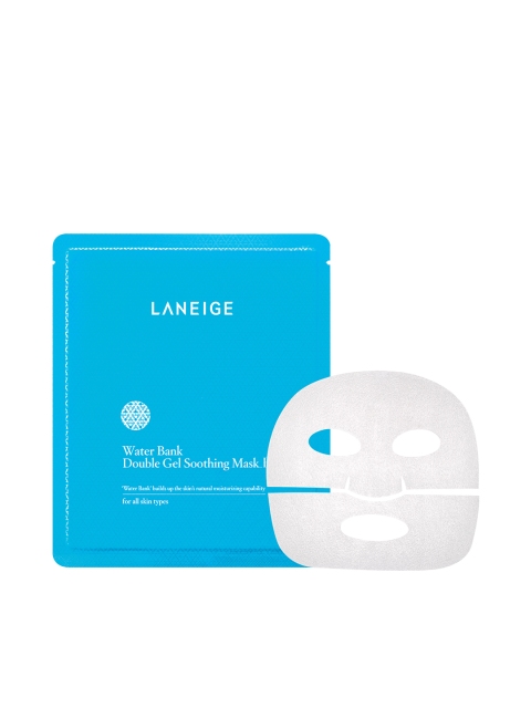 

LANEIGE Water Bank Double Gel Soothing Mask EX - 5 Sheets, Blue
