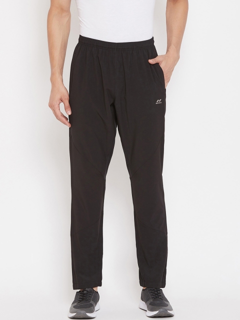 

NIVIA Men Black Solid Track Pants
