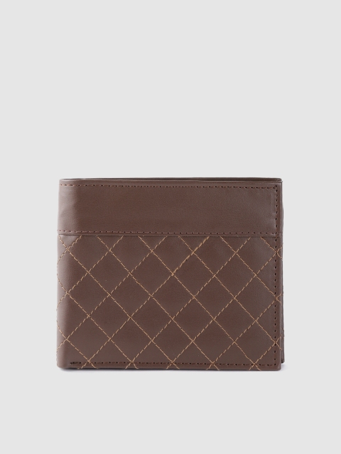 

HIGHLANDER Men Brown Quilted Two Fold Wallet