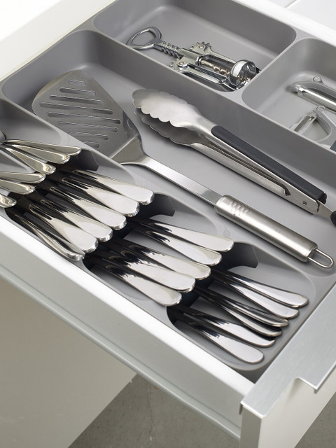 

Joseph Joseph Grey Solid Drawer Cutlery & Gadget Organiser