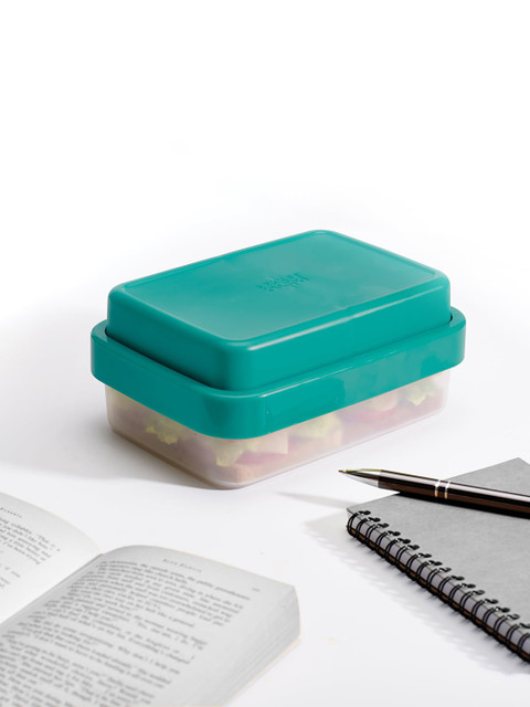 

Joseph Joseph Teal Green & Off-White Solid GoEat Space Saving Lunch Box