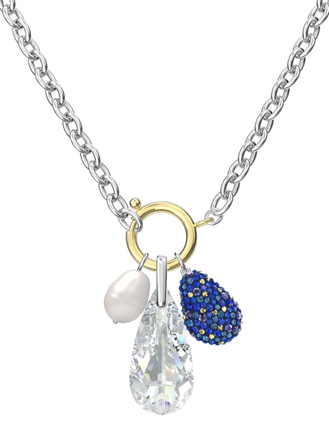 

SWAROVSKI Silver-Toned & Blue The Elements Necklace