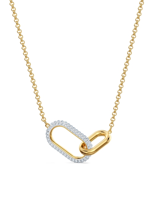 

SWAROVSKI White Time Necklace With Metal Finish