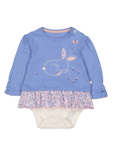 

mothercare Girls Blue Printed Bodysuit