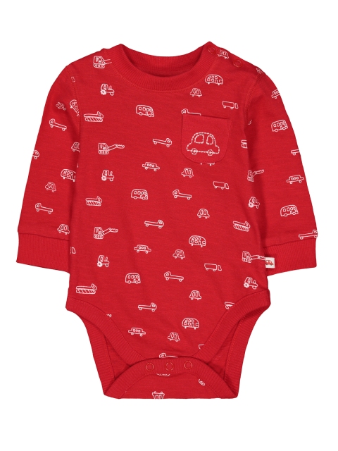 

mothercare Boys Red Printed Bodysuit