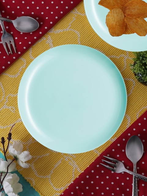 

Luminarc Turquoise Blue Solid 6-Piece Opalware Plate Set