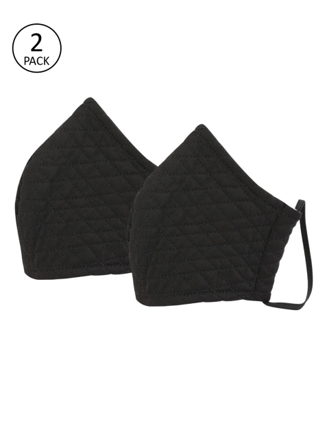 

Kazo Women Black 2 Pcs 1-Ply Reusable Outdoor Masks