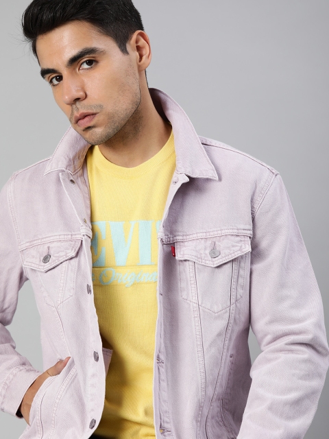 

Levis Men Lavender Washed Waterless Denim Trucker Jacket