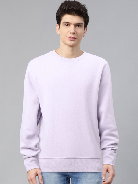 

Levis Men Lavender Solid Sweatshirt