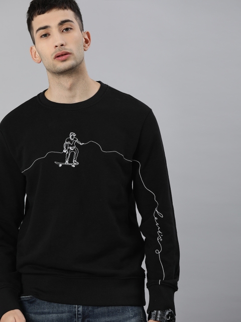

Levis Men Black Graphic Printed Sweatshirt
