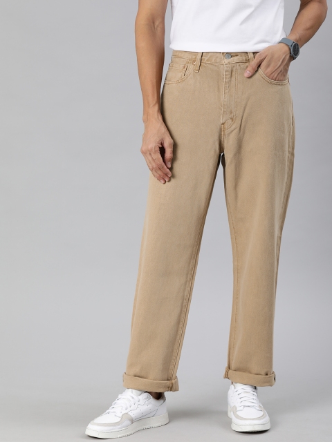 

Levis Men Beige Loose Fit Mid-Rise Clean Look Jeans