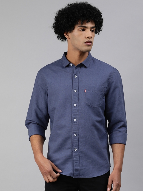 

Levis Men Blue Slim Fit Casual Shirt