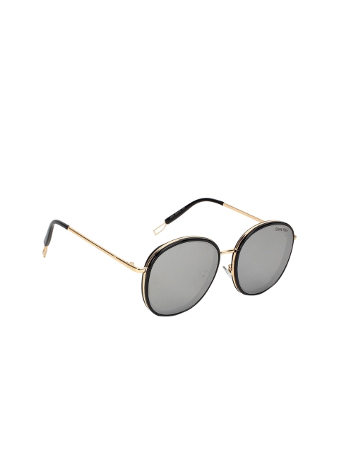 

Diana Korr Women Polarised Lens Oval Sunglasses DKOEWG023, Gold