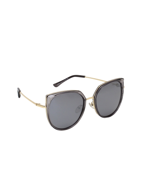 

Diana Korr Women UV Protected Cateye Sunglasses DKOEWG026BLK, Grey