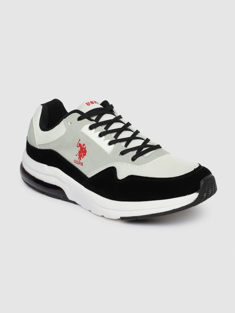 

U.S. Polo Assn. Men Black & Grey CREST Walking Shoes