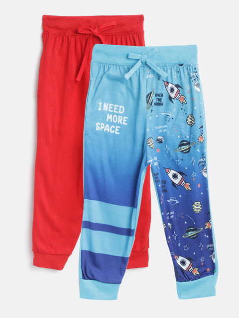 

Eteenz Boys Pack of 2 Joggers, Red