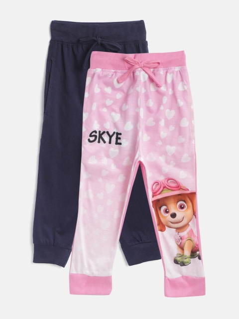 

Eteenz Girls Pack of 2 Joggers, Navy blue