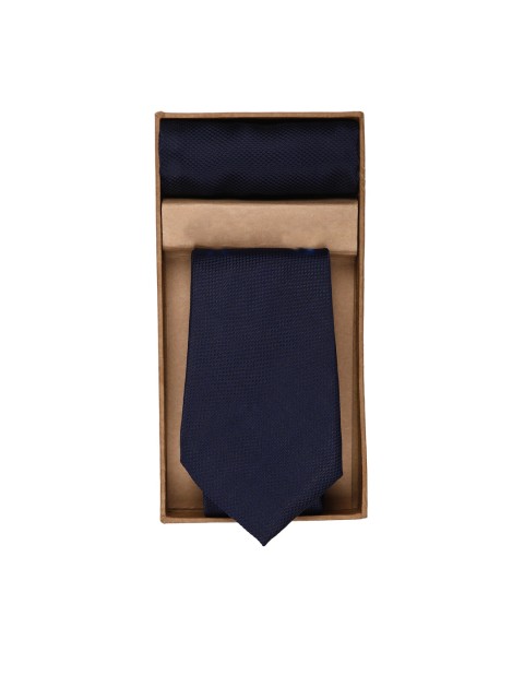 

Blacksmith Men Blue Self-Design Accessory Gift Set