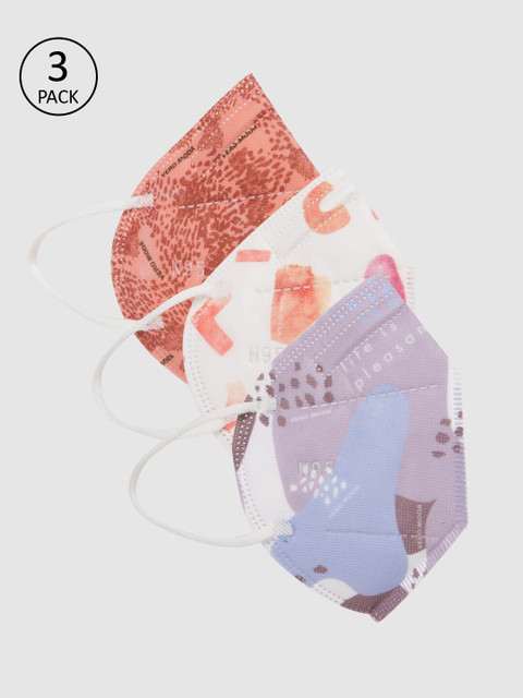 

Vero Moda Women 3 Pcs 5-Ply Anti-Bacterial Reusable Outdoor N95 Masks, White