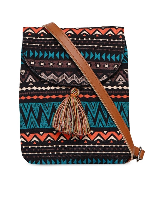 

Anekaant Multicoloured Self Design Sling Bag, Multi