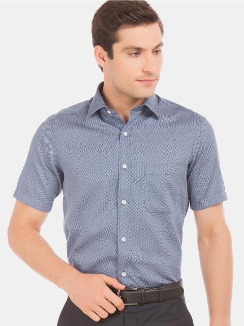 

Arrow Men Navy Blue & White Regular Fit Printed Casual Shirt