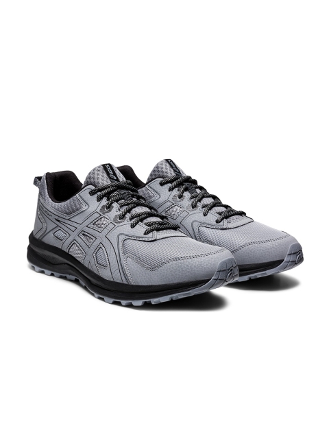 

ASICS Trail Scout Men Black Grey Synthetic Running Shoes