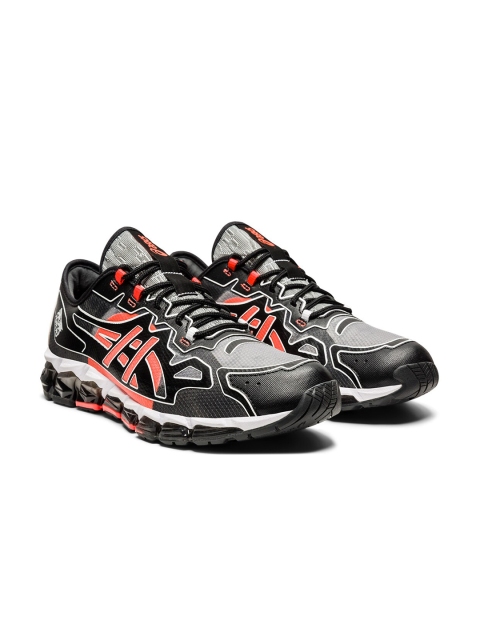 

ASICS Men Black & Coral Red GEL-QUANTUM 360 6 Sneakers