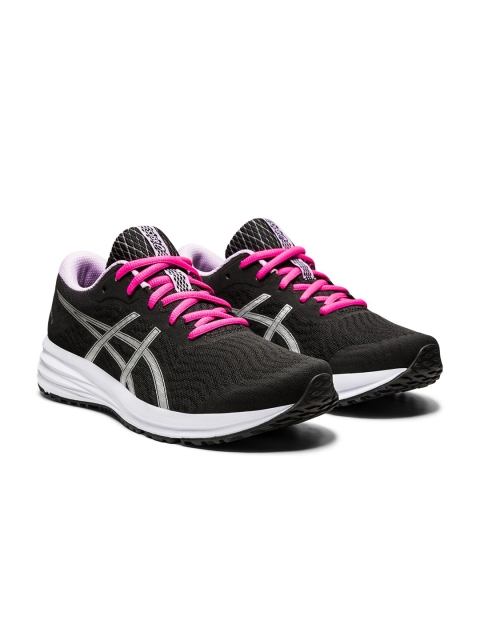 

ASICS Women Black & Silver PATRIOT 12 Running Shoes