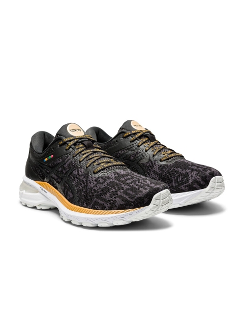 

ASICS Women Black & Charcoal Grey GT-2000 8 Running Shoes