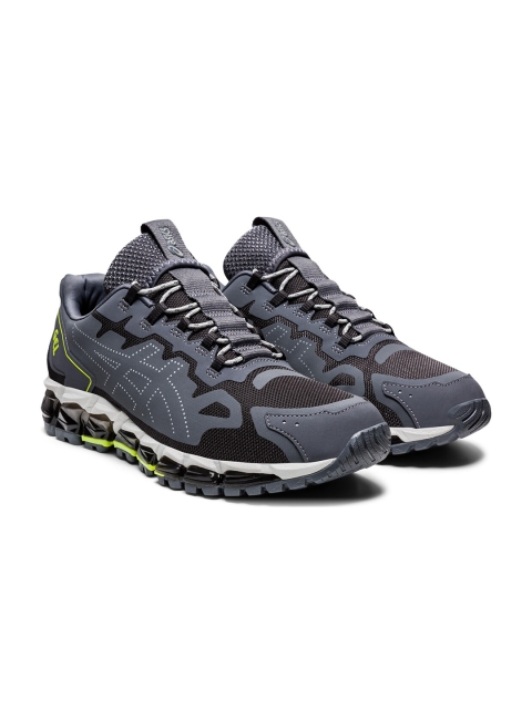 

ASICS Men Grey & Black GEL-QUANTUM 360 6 Colorblocked Sneakers