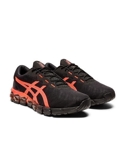 

ASICS Men Black & Orange GEL-QUANTUM 180 5 Colorblocked Sneakers