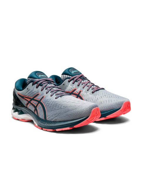 

ASICS Men Blue & Grey GEL-KAYANO 27 Running Shoes