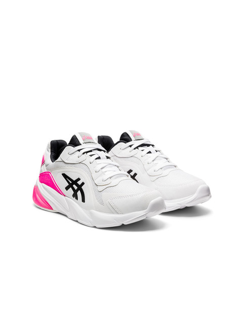 

ASICS Women White & Black Colourblocked GEL-MIQRUM Sneakers
