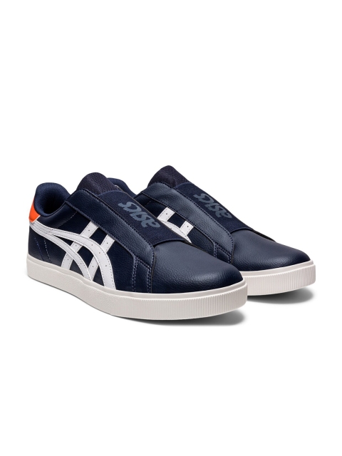 

ASICS Men Navy Blue & White CLASSIC CT SLIP-ON Sneakers