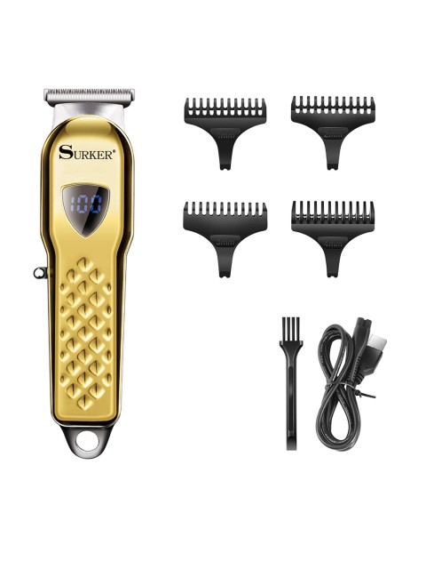 

Surker Men Gold & Black Hair Clipper Kit