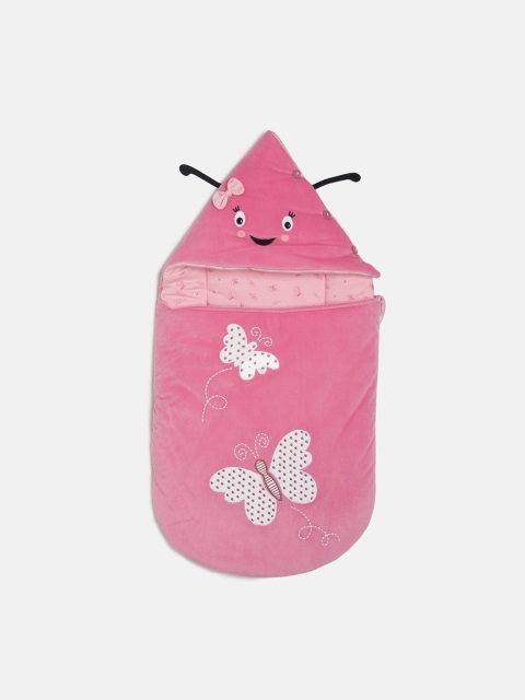 

MINI KLUB Infants Pink Nest Bag with Applique Detail