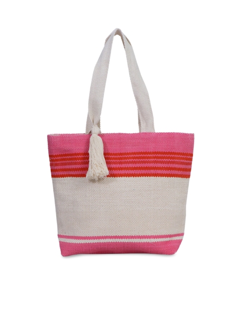 

Diwaah Pink & White Colourblocked Shoulder Bag