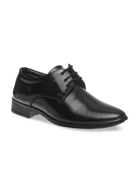 

Khadims Men Black Solid Formal Derbys