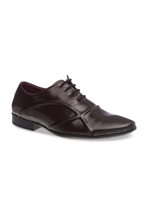 

Khadims Men Brown Solid Formal Oxfords