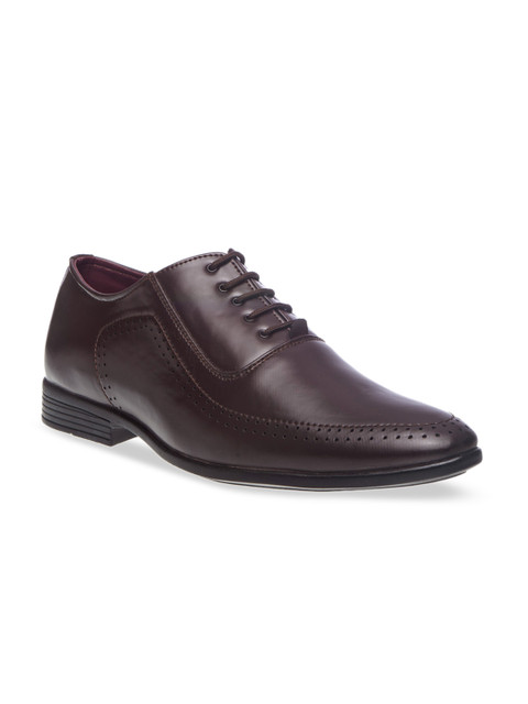 

Khadims Men Brown Solid Formal Oxfords