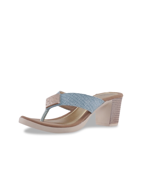 

Khadims Women Blue Solid Wedges with Embellishments