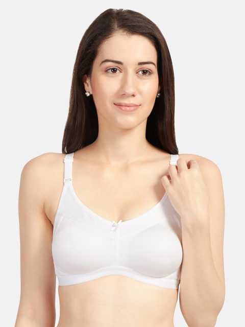 

Sonari White Solid Non-Wired Non Padded T-shirt Bra flamewhite30D